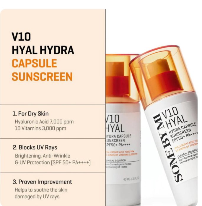 Some By Mi V10 Hyal Hydra Capsule Sunscreen