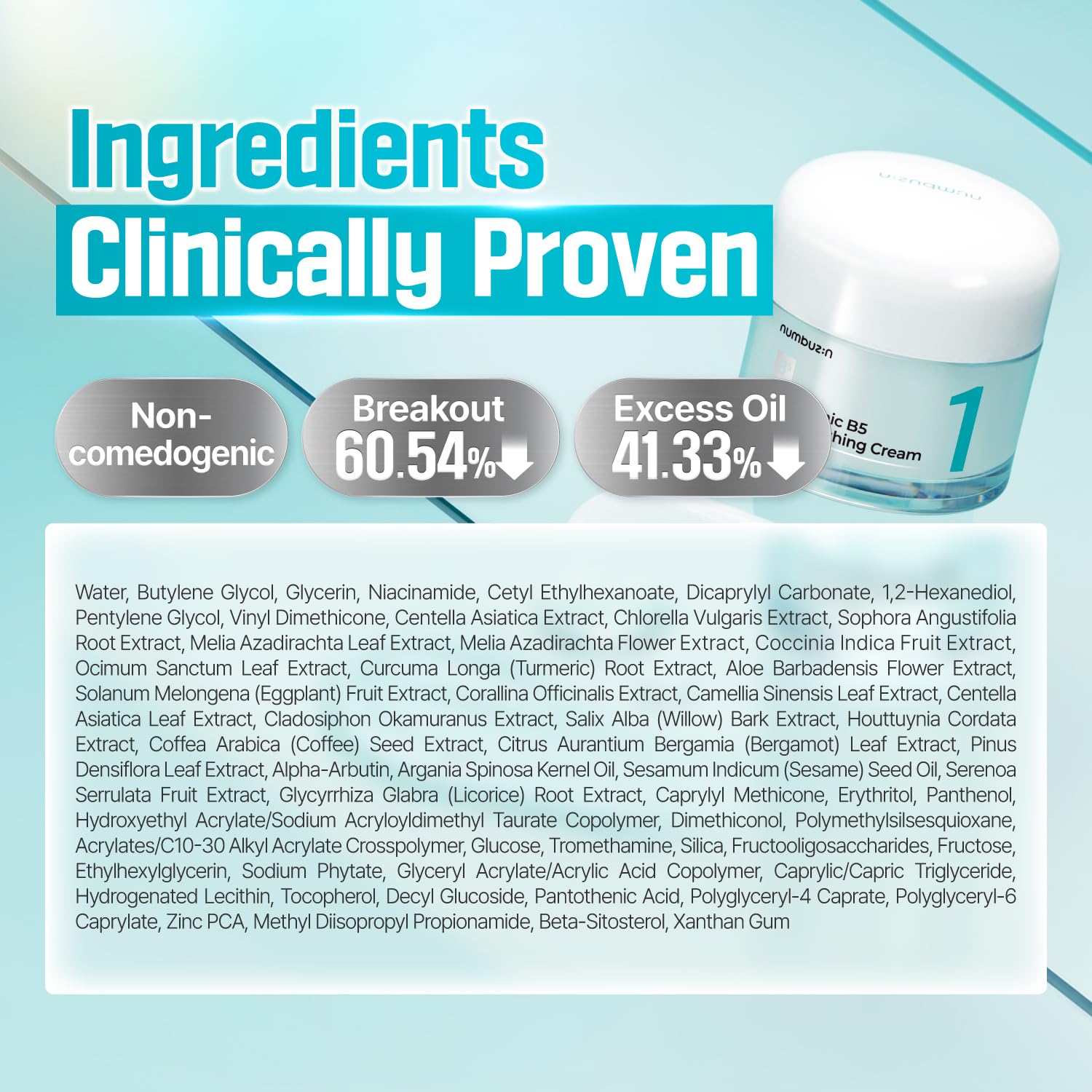 Numbuzin - No.1 Pantothenic B5 Active Soothing Cream