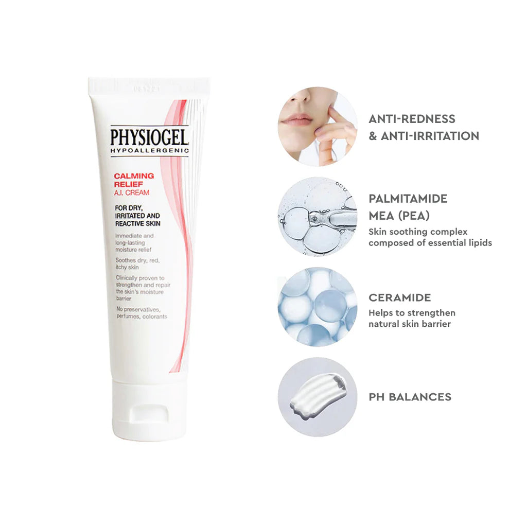 Physiogel calming relief facial cream
