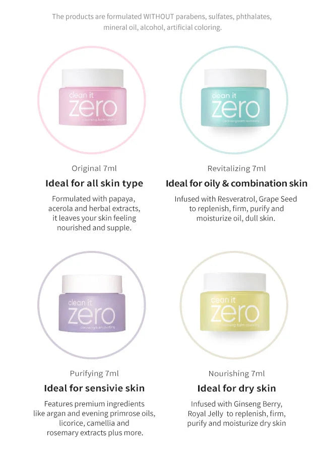 BANILA CO - Clean it Zero Special Kit - Minis 4pcs